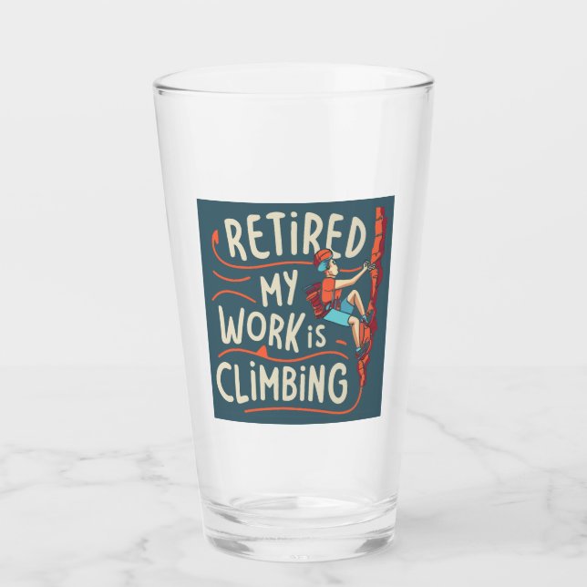 Copo De Pint Aposentado Meu Trabalho Está Sofrendo Linhas Fluid (Frente)