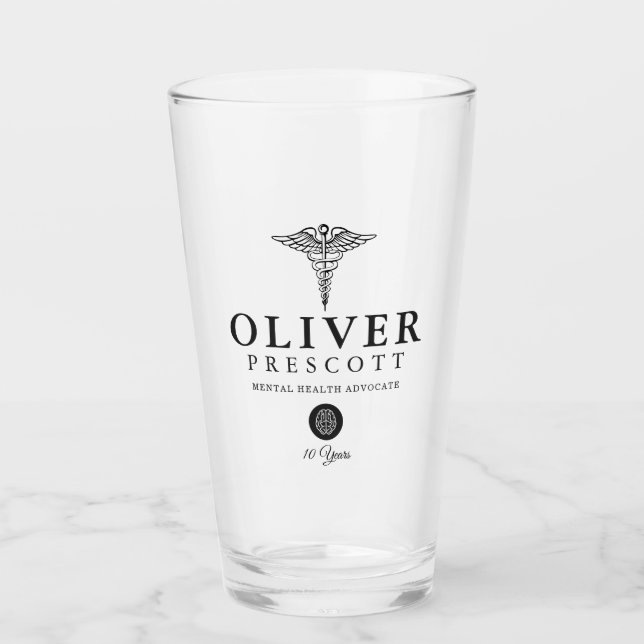 Copo De Pint Aposentadoria profissional da graduação do (Frente)