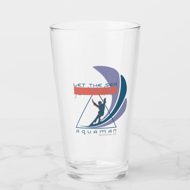 Copo De Pint Aquaman | Deixe O Mar Libertá-Lo (Frente)