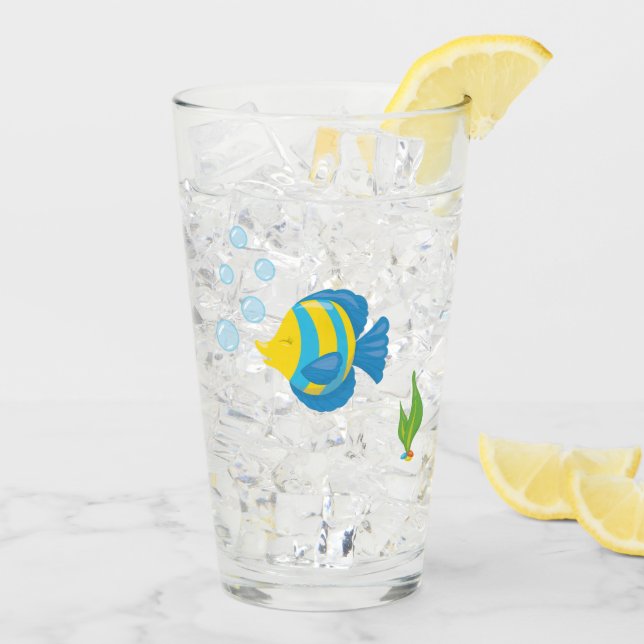 Copo De Pint Aquário de Pet Tropical Fish Bowarium (Gelo traseiro)