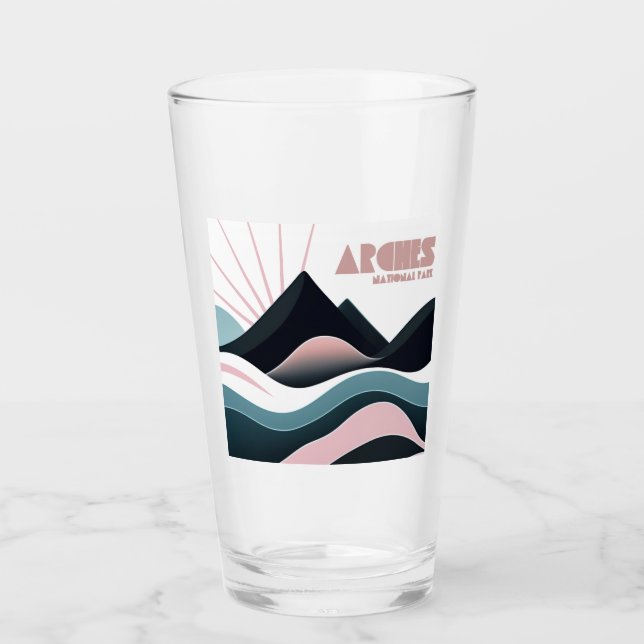 Copo De Pint Arches Colinas Coloridas no Parque Nacional (Frente)