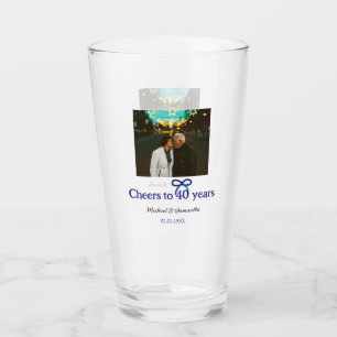 Copo De Pint Arco azul grita 40 anos de casamento