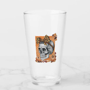 Copo De Pint Arco de Outono de Caveira Halloween