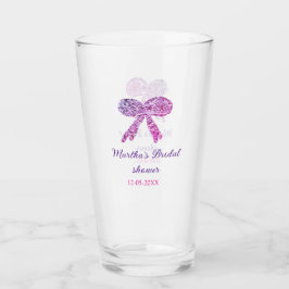 Copo De Pint Arco íris rosa roxo brilho glitter chá de noiva no