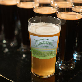 Copo De Pint Arco-Íris Tradicional Irlandês de Bênção Vale do V