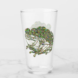 Copo De Pint Arco-Íris Vidro Estreitado Olhar Sapo Arte Beber B