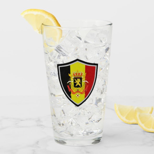 Copo De Pint Armas belgas de bandeira-casaco (Gelo frontal)