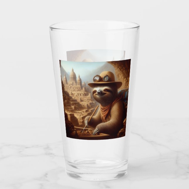 Copo De Pint Arqueólogo Sloth (Frente)