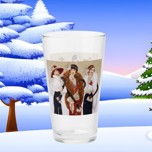 Copo De Pint Art Deco retro vintage senhoras