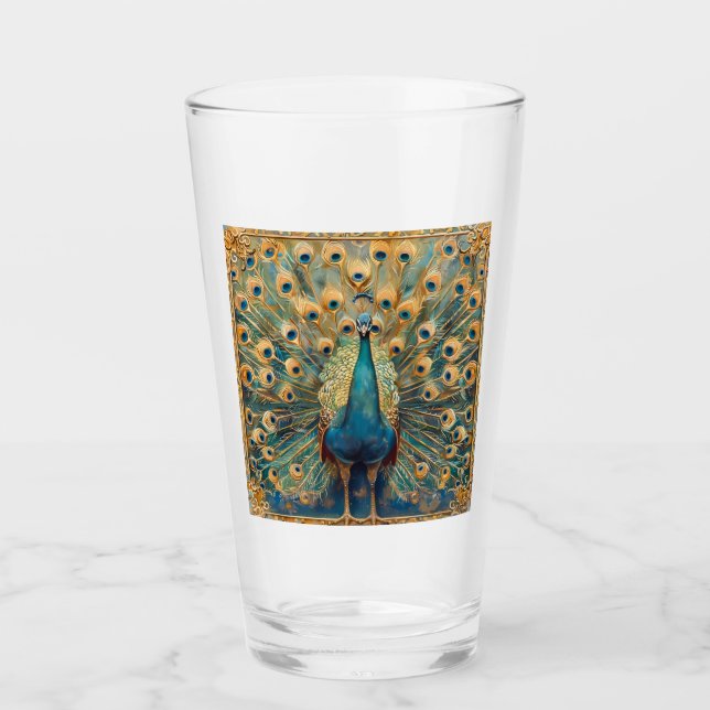 Copo De Pint Art Nouveau Peacock (Frente)
