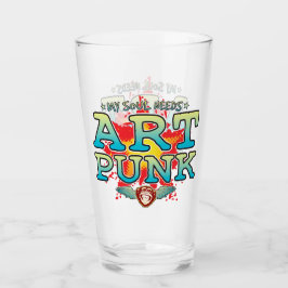Copo De Pint Art Punk Soul Glass Tumbler