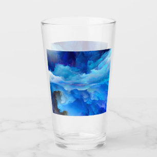 Copo De Pint arte abstrata de nuvem colorida surr da SlipperyJo