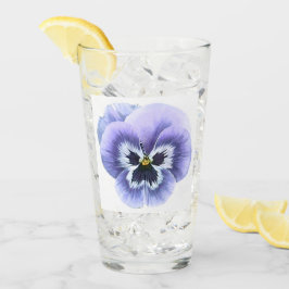 Copo De Pint Arte Botânica Floral Púrpura Pansy