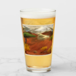 Copo De Pint Arte de Abstrato do Outback Dawn australiano