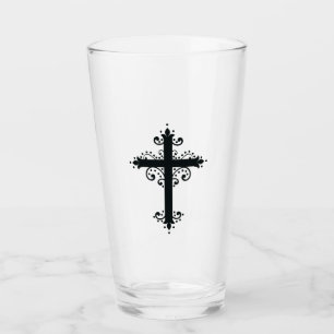 Copo De Pint Arte de Cruz Talhada Ornamentada Premium