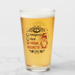 Copo De Pint arte engraçada do gnomo de Natal