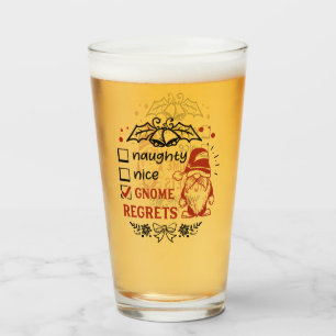 Copo De Pint arte engraçada do gnomo de Natal
