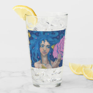 Copo De Pint Arte Fantasia De Peixe De Casca Azul