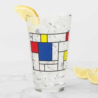 Copo De Pint Arte Moderna De Stijl Geométrica Minimalista Mondr