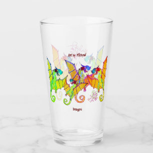 Copo De Pint Arte por Micheal Dragon Tumbler Glass