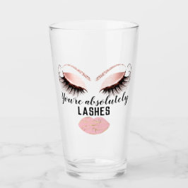 Copo De Pint Artista Personalizado Eyelash Pink Kiss Girlspower
