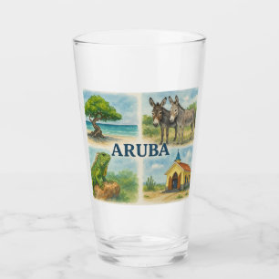 Copo De Pint Aruba multivisual aquarela