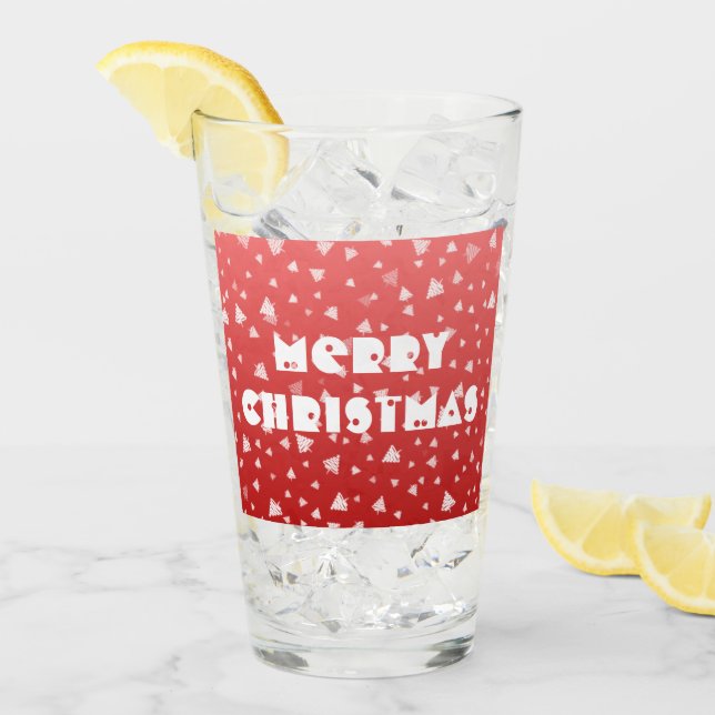 Copo De Pint Árvore de Natal (Gelo frontal)