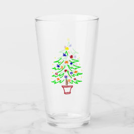 Copo De Pint Árvore de Natal Retroativa