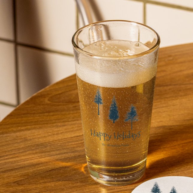Copo De Pint Árvores marinhos de inverno (Criador carregado)