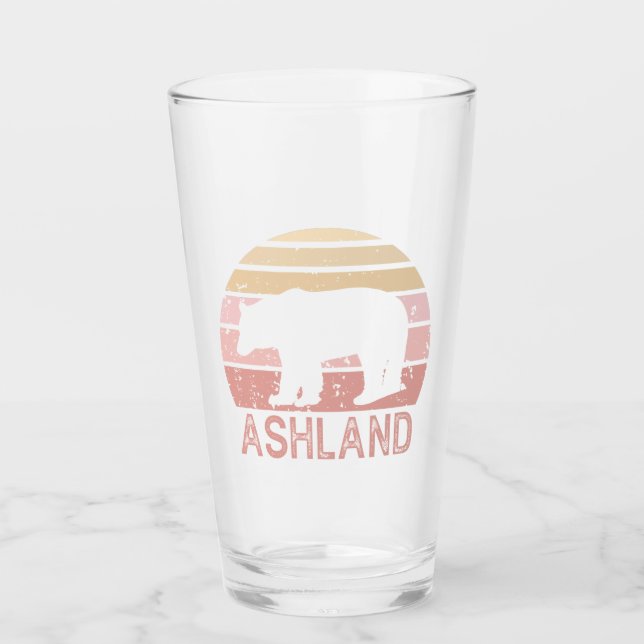 Copo De Pint Ashland Oregon Retro Bear (Frente)