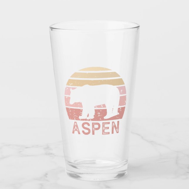 Copo De Pint Aspen Colorado Retro Bear (Frente)