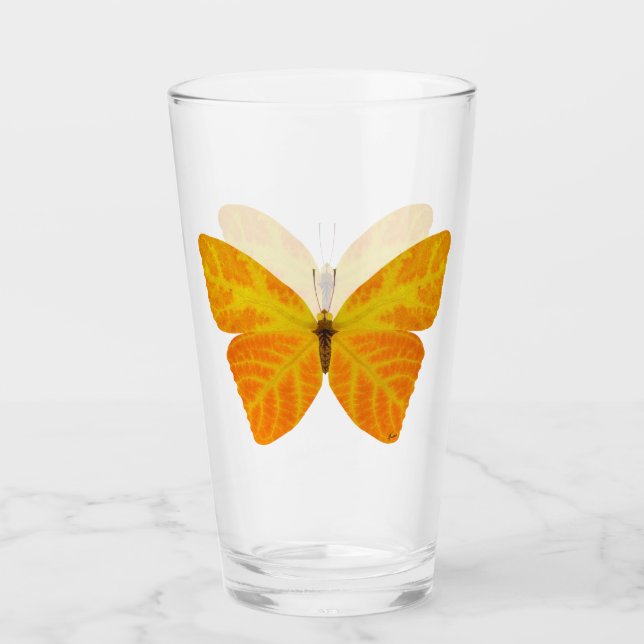 Copo De Pint Aspen Leaf Butterfly 3 (Frente)