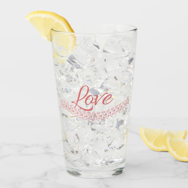 Copo De Pint Assinado com Amor (Gelo frontal)