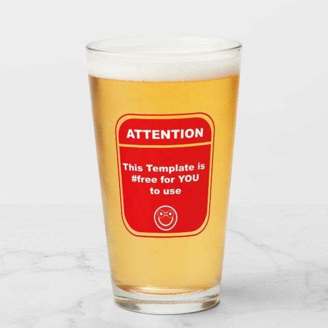 Copo De Pint Atenção Este Modelo é #livre para usar o Cutomize  (Frente (Preenchido))