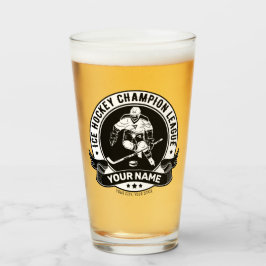 Copo De Pint Atleta Personalizado Da Equipe De Rink De Gelo Do 