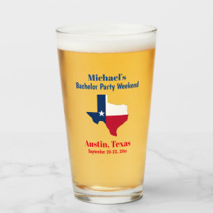 Copo De Pint Austin Texas Bachelor Party Favor da Cerveja Pint