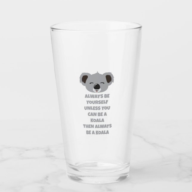 Copo De Pint Austrália sempre seja você mesmo Koala Bear (Frente)