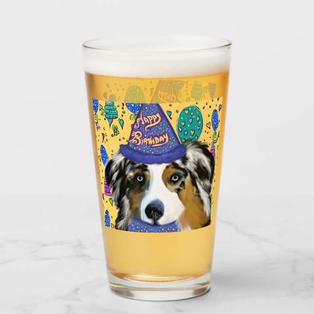 COPO DE PINT AUSTRALIAN SHEPHERD (Frente (Preenchido))
