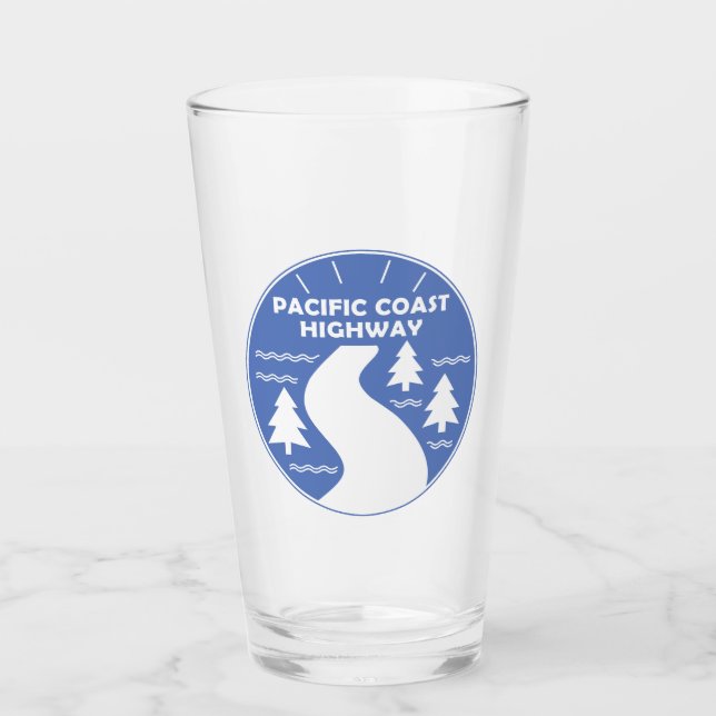 Copo De Pint Autoestrada da Costa do Pacífico (Frente)