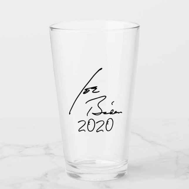 Copo De Pint Autografo JOE BIDEN 2020 (Frente)