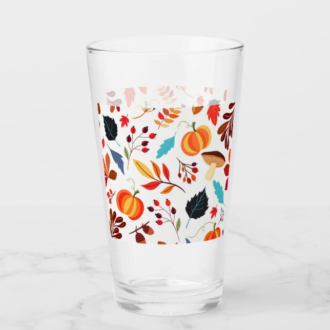 Copo De Pint Autumn Leaves Glass (Frente)