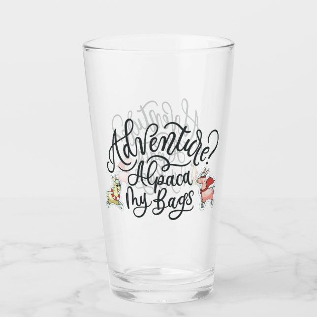 Copo De Pint Aventura? Alpaca minhas bolsas (Frente)