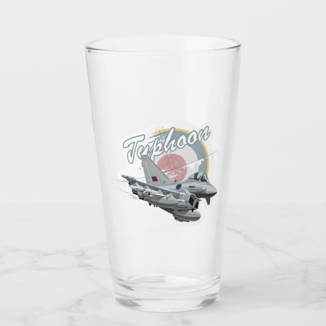 Copo De Pint Avião-caça-caricatura (Frente)