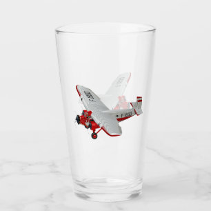Copo De Pint Avião retrógrado de desenho animado