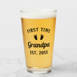 Copo De Pint Avô Abuelo Não Vovô Primeira Vez Vovô