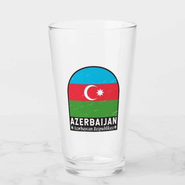 Copo De Pint Azerbaijão: Emblema em desolação (Frente)