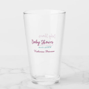 Copo De Pint Azul amarelo nome data chuveiro de bebê orelha ani
