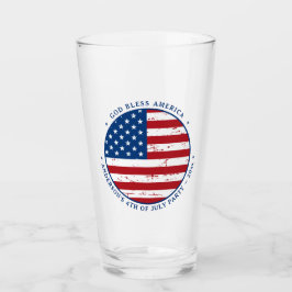 Copo De Pint Azul branco vermelho personalizado com bandeira am
