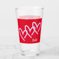 Babe Triple Red Heart Tumbler