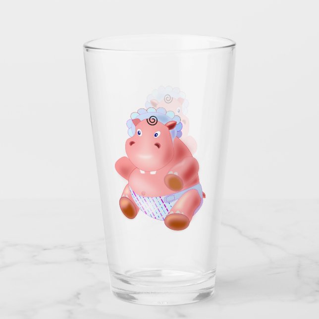 Copo De Pint Baby Hippo Glass (Frente)